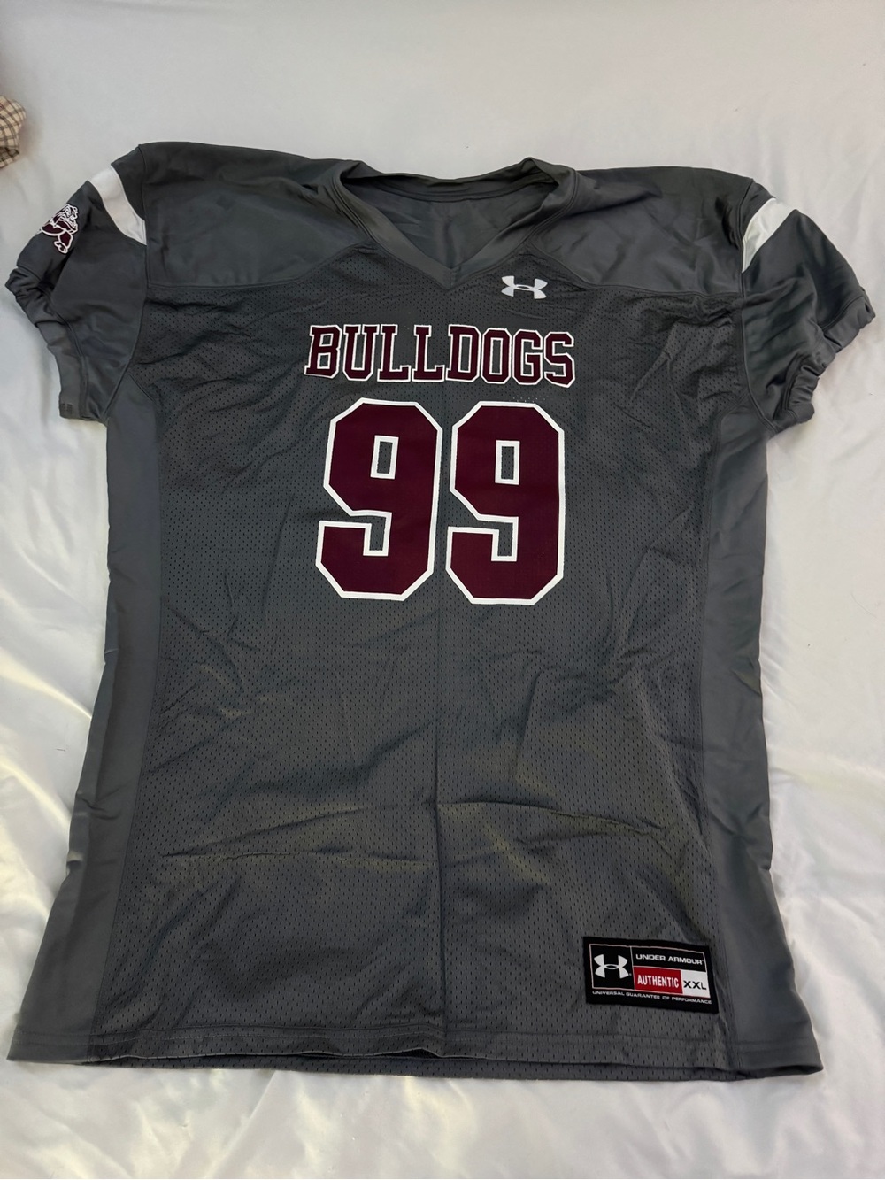 Under Armour Encounter Bulldogs Football Jersey #99 Charcoal Gray XXL